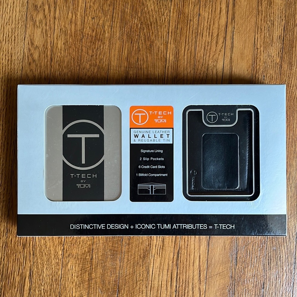 T-Tech by Tumi leather wallet. New.